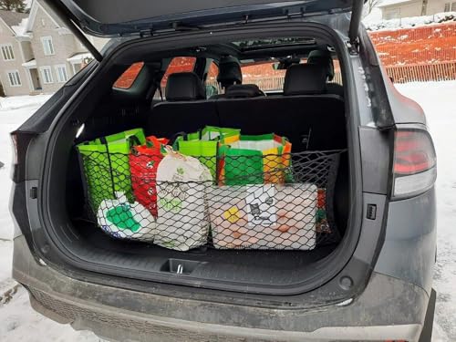 Trunk Organizer Cargo Net for Kia Sportage 2023–2026 – Envelope Style Cargo Net for SUV – Premium Mesh Elastic Car Trunk Organizer Vehicle Carrier Storage – Compatible with Sportage - view 4