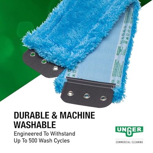 Commercial SmartColor MicroMop 15.0, 16" Wet Microfiber Mop Pad, Reusable - Heavy-Duty Floor Cleaning, Blue - MM40B - view 7