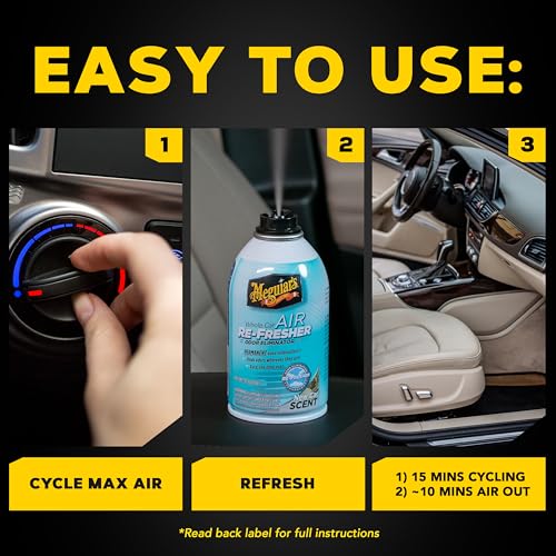 Meguiar’s Whole Car Air Refresher Odor Fighting MIst, New Car Scent, 2 Oz - view 6