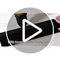 2Pcs Door Brush Bottom Sweep H-Shape Aluminum Alloy Base with 2.4-inch Nylon Brush for Home, Industrial (39-inch L x 3.3-inch W, Black) - view 7