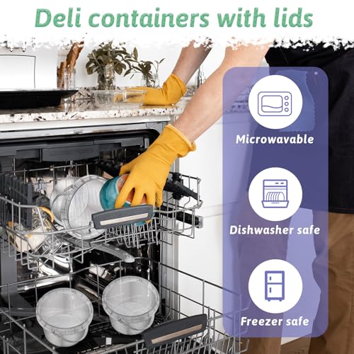 40 Pcs 16oz Clear Plastic Buckets with Handles and Lids, 16oz Mini Drinking Buckets Reusable Ice Cream Tub Airtight Food Storage Container Pails for Kitchen, Party Snacks, Camping Drinks, Small Items - view 3