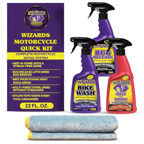 Motorcycle Quick Detail Kit – 5-Piece Wash & Shine Bundle