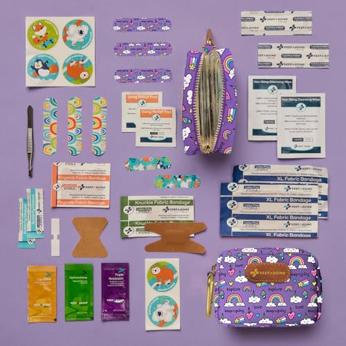 KeepGoing Travel First Aid Kit Kids, 60 Pc Mini First Aid Kit, TSA-Approved - view 3