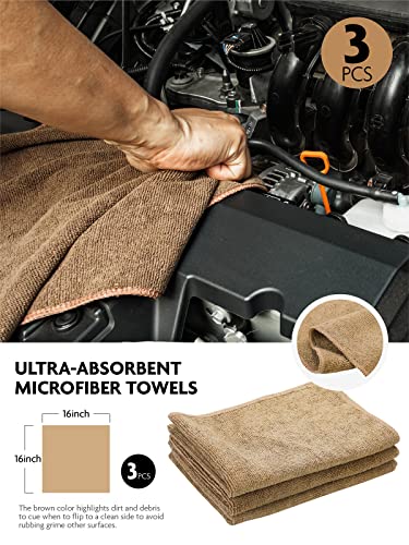 Car Detailing Brush Set, Interior Leather Cleaning Kit, 9PCS - view 6