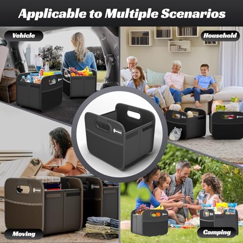Trunk Organizer for Car - Split Car Storage Organizer, Black, 2 Pcs - view 7