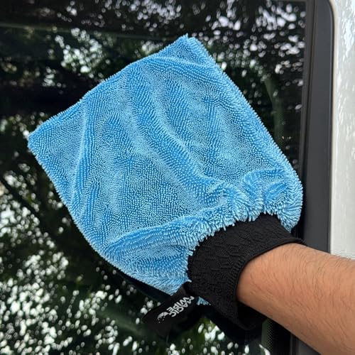 Microfiber Cleaning Gloves – Pack of 3 Reusable Dusting Gloves & Washing Mitt for Home, Kitchen, Car, Furniture & Electronics – Soft, Lint-Free, Washable Multipurpose Microfiber Gloves - view 4