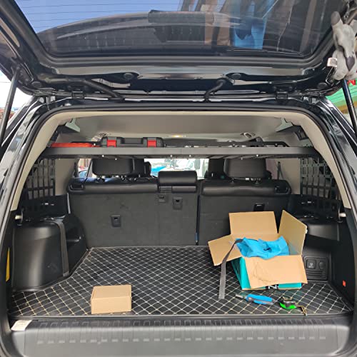 Rear Cargo Rack Basket for Toyota 4Runner 2010-2024 Car Accessories Interior Luggage Carrier Modular Storage Panel Trunk Shelf Hanging Boards Organizer Kit Black Aluminum Alloy (Center) - view 7