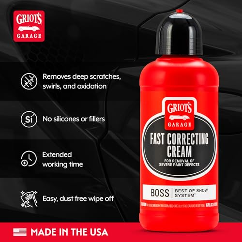 BOSS Fast Correcting Cream for Car Polishing and Detailing, Swirl, Scratch Remover for Vehicles, 16oz - view 3