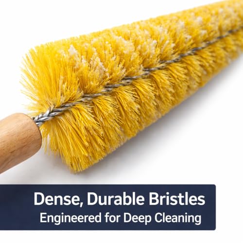 Wheel Spoke Brush for Rims & Wheels - Cone Shape for Cleaning Crevices & Hard-to-Reach Areas, Chemical Resistant, Safe on All Finishes - 1 Pack - view 5