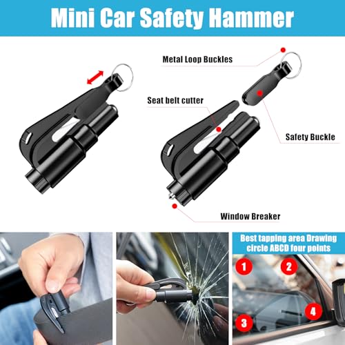 Car Roadside Emergency Kit, Portable Car Safety Kit Car Kits for Emergency, Black - view 5