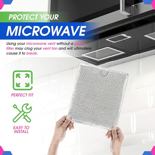 Microwave Filter 9" x 7.7" Fit's GE WB6X486 Oven Vent Grease Filters - view 5
