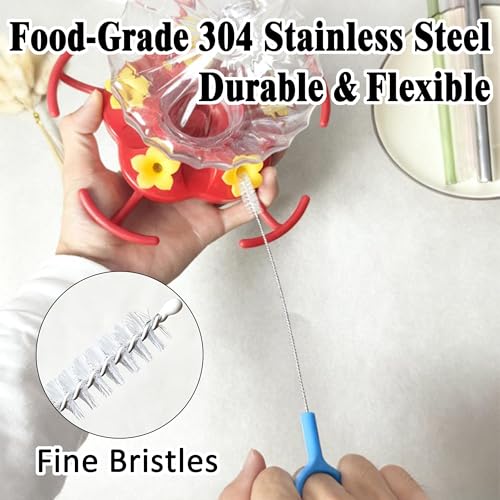 Flexible Straw Brush 2 Pack,Food Grade Stainless Steel for Stanley Tumblers - view 6