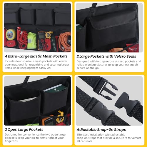 Backseat Hanging Organizer, with 8 Large Storage Bag - view 3