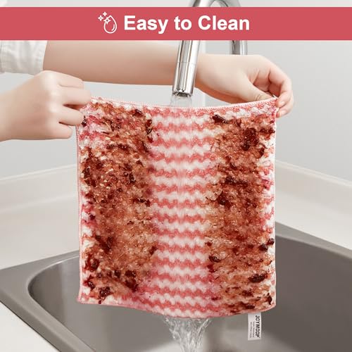 Microfiber Cleaning Cloth, 18 Piece Set, Small, Multi Color - view 5