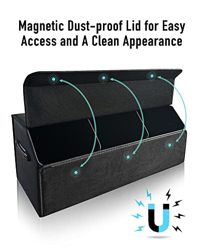 Car Trunk Organizer for SUV and Sedan, Black, 29.5 inches - view 3