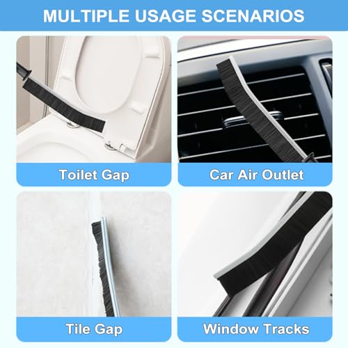 11Pcs Crevice Cleaning Brush Set,Multi-Purpose Cleaning Supplies - view 6