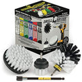 Drill Brush Car Washing and Detailing Power Brush Kit with Long-Reach