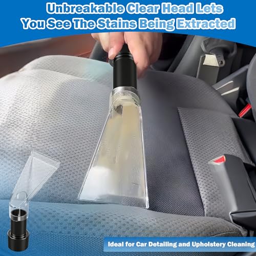 Universal Fits All Brands' Shop Vacs with 2-1/2" & 1-7/8" & 1-1/4" Adapter Clear Extraction Accessory for Auto Detailing, Shop Vac Extractor Attachment Kit for Wet-dry Vacuum Cleaners - view 3