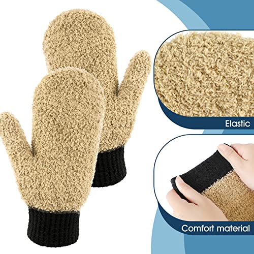 3 Pairs Microfiber Dusting Mitts with Thumb for House Cleaning - view 5