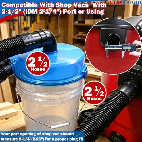 Low Profile Cyclone Dust Separator, 2.5" Vacuum Dust Collector - view 2