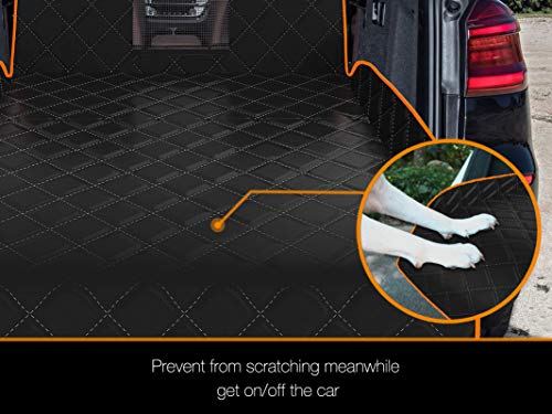 SUV Cargo Liner for Dogs, Waterproof Dog Cargo Cover with Bumper Flap Protection Durable Toyota Rav4 Trunk Mat for Pets Keep Your Vehicle Trunk Clean Universal Fit SUV Car Seat Cover - view 6