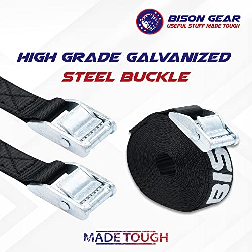 Premium Tie Down Straps - (Car Roof Rack Straps for Surfboard Kayak or Cargo Lashing) 16ft Heavy Duty Cam Straps with Buckles - 4 Pack - view 5