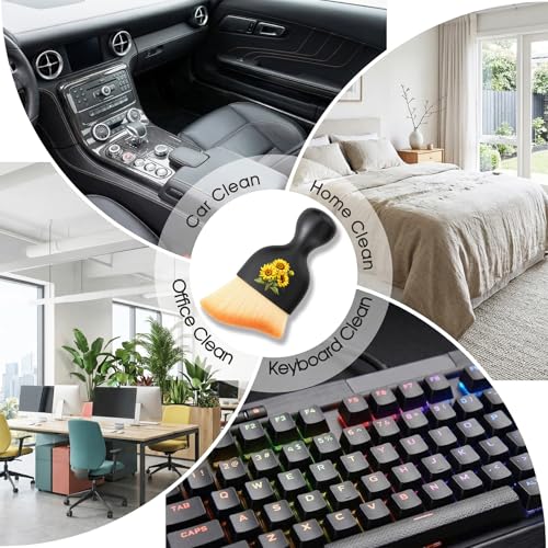 Blessed Cross Car Detailing Brush Soft Bristle Cars Interior Cleaning Brush,Automotive Dust Brushes Christian Car Accessories,for Vehicle Interior Care Religious Gifts for Believer Women Men - view 6