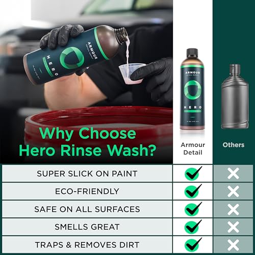 HERO Rinseless Car Wash - Eco-Friendly Alternative to Soap Car Washes, Safe on all Vehicles, Deep Cleaning - 16 Oz - view 3