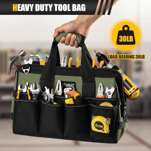 Heavy Duty Tool Bag 15Inch, 16-Pocket Portable Empty Tool Box Organizer - view 5