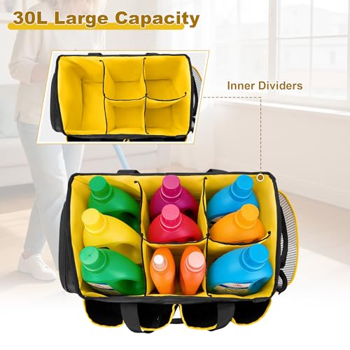 Extra-Large Cleaning Caddy Organizer Bag with Handle - view 3