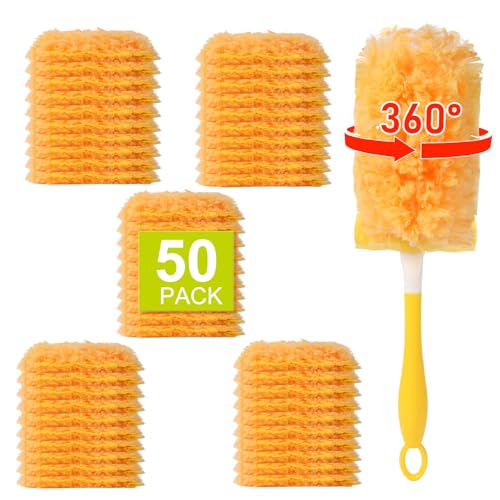 50 Count Larger Size Duster Refills for Swiffer Dusters with 1 Handle