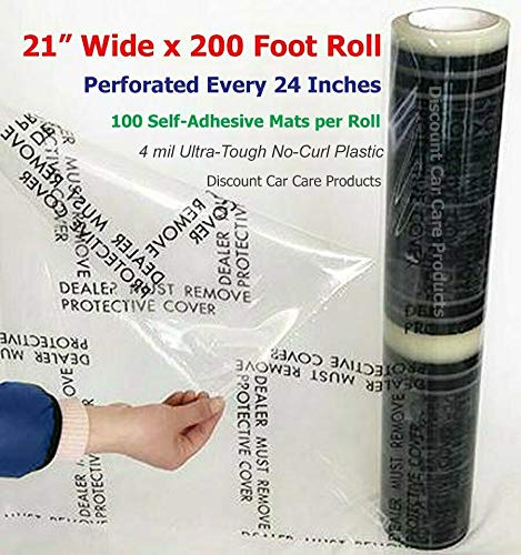 Car Carpet Protection Film Complete Starter Kit: Carpet Film Roll, Wall or Floor Mount Dispenser, and Applicator Board (300') - view 4