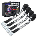 Premium Tie Down Straps - (Car Roof Rack Straps for Surfboard Kayak or Cargo Lashing) 16ft Heavy Duty Cam Straps with Buckles - 4 Pack
