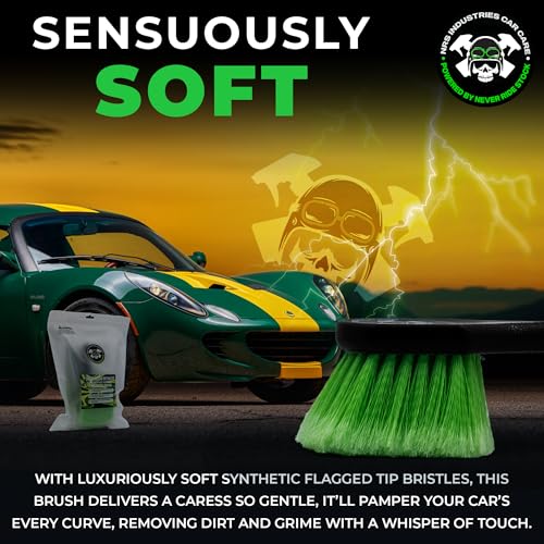 Dirty Deeds Wheel & Exterior Car Cleaning Brush | Soft Bristle Scrubber | Safe for Paint, Trim & Rims | Ergonomic Comfort Grip for Precise Detailing | Deep Cleaning | Scratch Free - view 5