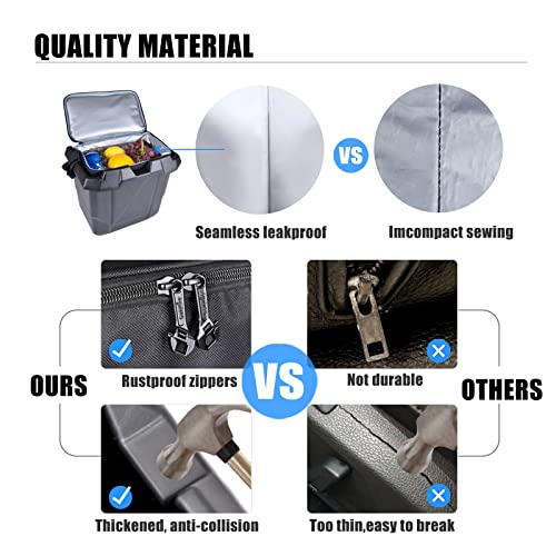 2 in 1 Removable Underseat Storage Bin Tool Box with Insulated Cooler Bag Compatible with Can-Am Defender & Defender Max (HD5/HD6/HD8/HD10) 2016-2026 Accessories OEM 715003446 - view 5