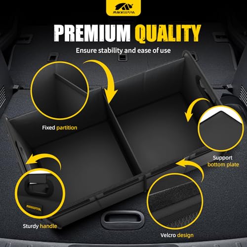 Car Trunk Organizer - 70L Foldable Car Storage for Grocery, Black - view 4