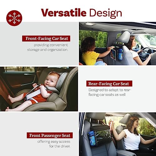 Insulated Car Seat Back Organizer + iPad And Tablet Holder, Auto Driver Or Passenger Accessories Organizer, Vehicle Front Seat Caddy, Personal Travel Cooler Storage Bag For Adults & Kids - view 5