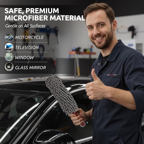 Car Duster Interior, 360° Microfiber Fingers, Lint & Scratch Free - view 5