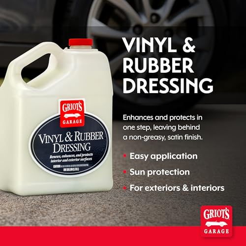 Vinyl and Rubber Dressing for Car Detailing, Exterior and Interior Auto Cleaner and Protectant for Trim, Tires, Plastic, and More, 11175, One Gallon - view 2
