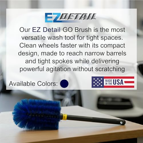 Go Brush for Cars | Flexible Wheel, Tire, and Engine Detailing Brush | Chemical-Resistant Bristles | Fits Brush System, Wheel Wells, and Aros - view 2