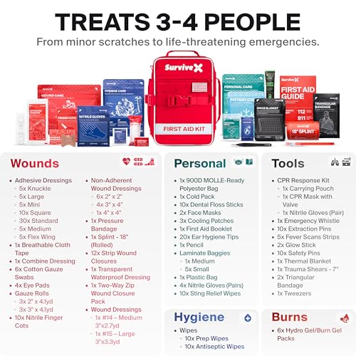 Large First Aid Kit, Emergency Kit for 3-4 People - view 4