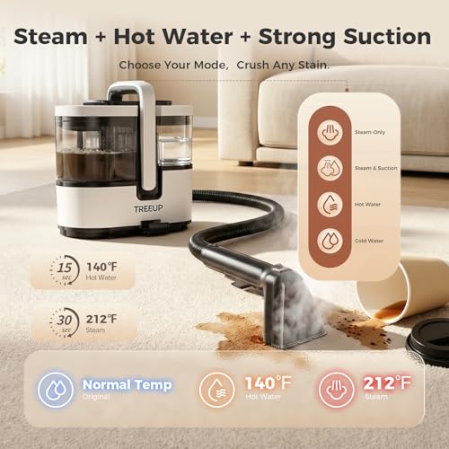 Portable Carpet Steam Cleaner, 18KPa Upholstery Cleaner Machine - view 3