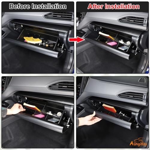 Car Glove Box Organizer Divider Compatible with Subaru Crosstrek 2024-2026 & Subaru WRX 2022-2026, Center Console Glove Box Divider Insert Compartment Organizer Tray Partition ABS Accessories - view 4