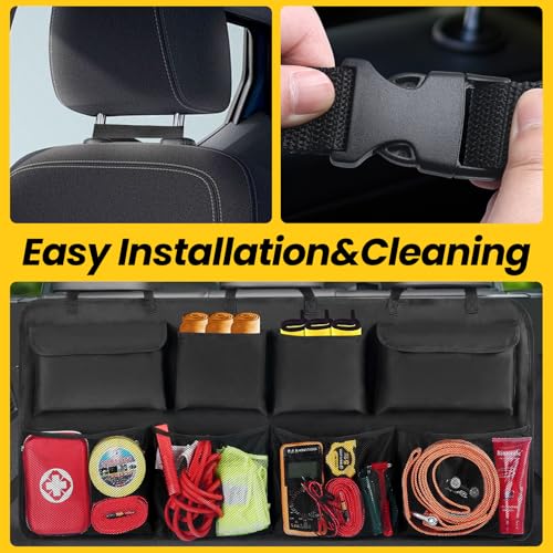 Backseat Hanging Organizer, with 8 Large Storage Bag - view 5
