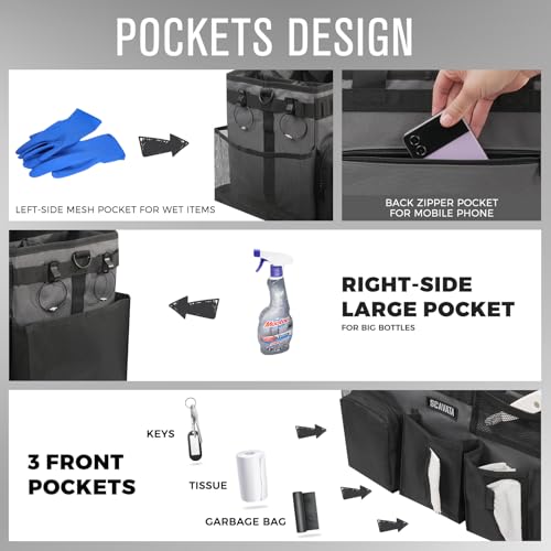 Wearable Cleaning Caddy Bag, Portable Cleaning Supplies Organizer - view 2
