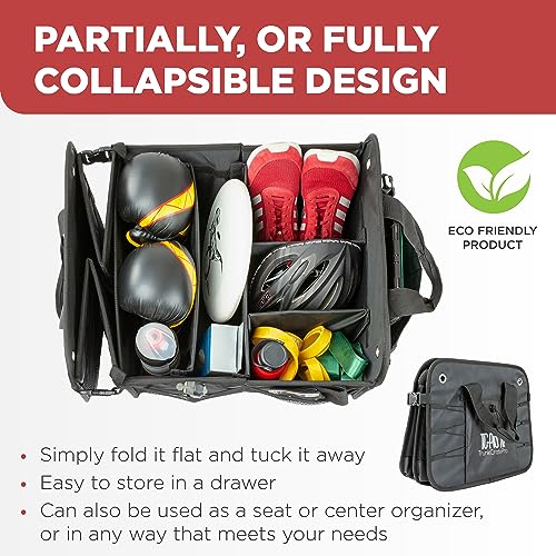 Car Trunk Organizer for SUV, Truck & Auto Cargo Storage, XL Black - view 4