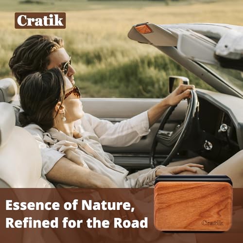 Car Air Freshener - Wood Air Freshener - Car Odor Eliminator for Visor Clip- Natural Scent Starter Kit, Vehicle Scent Diffuser for Cabin, Truck & SUV (Amber) - view 6