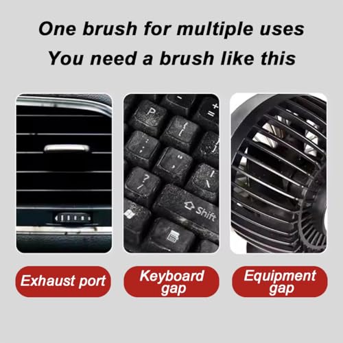 Car Detailing Brush, Ultra Soft Auto Interior Dusting Brush with Storage Rack, Car XL Synthetic Brush Cleaning Tool, Universal Covers Large Area Inside or Outside Vehicles(Blue/Style A) - view 6