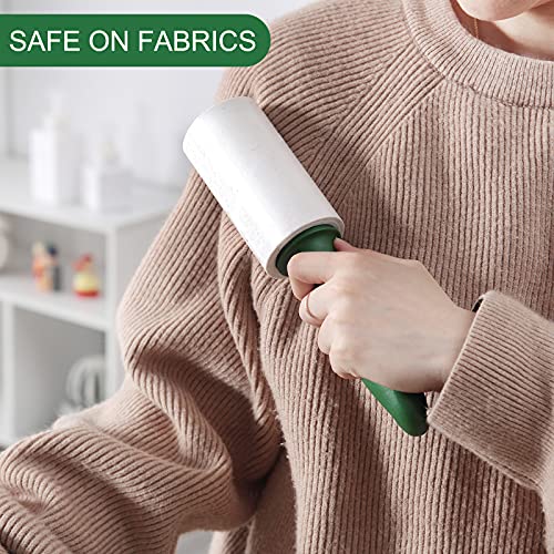 Lint Rollers Pet Hair Extra Sticky Clothes,Cat Dog Hair Remover Laundry Furniture Carpet,Total 800 Sheets Lint Remover Brush for Couch Green - view 5