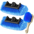 2 Pcs 10 Inch Car Wash Brush Head with Soft Detailing Bristle, Blue